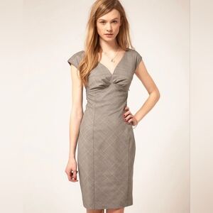 Ted Baker - Fierod Check Print Pencil Shift Dress - Ted Size 1 (US 4)